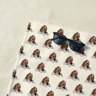 Pequeños perros toalla de playa que amo a los Masc