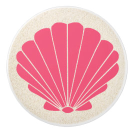 Pequeños pomos de cajón de vieiras de la cubierta