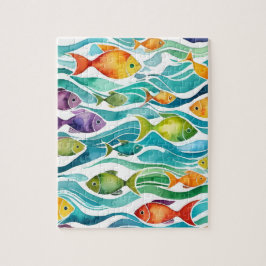Pequeños puzzle de peces.