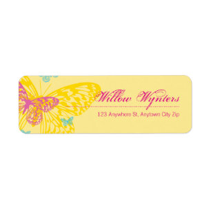 PEQUEÑOS SELLOS DE ETIQUETA :: mariposas 6