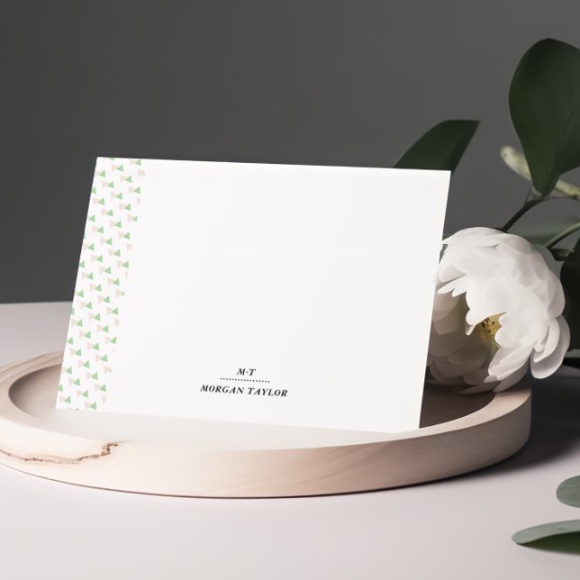 Pequeños triángulos tarjetas de notas personalizad (Subido por el creador)