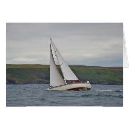 Pequeños yates navegando duro