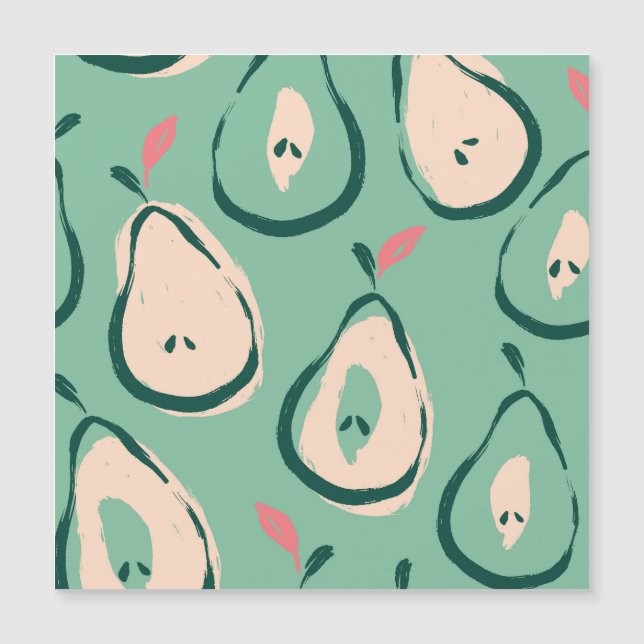 Peras de verano: patrón de fruta fresca. (Anverso)