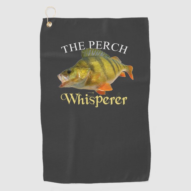 Perch Whisperer Toalla de Pesca Oscura (Anverso)