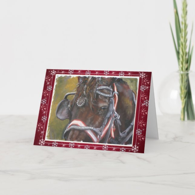 Percheron Navidades Tarjeta roja (Anverso)