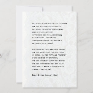 Percy - Invitación de Boda con Poema Romántico