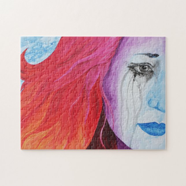 Perder color Surreal Rompecabezas de arte original (Horizontal)