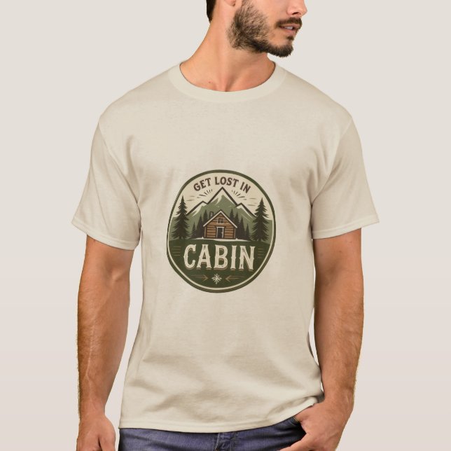 Perderse en la camiseta de la retirada de la cabin (Anverso)