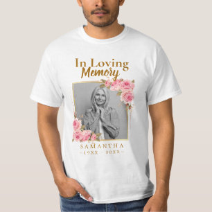 Pérdida de foto materna en camiseta de memoria amo