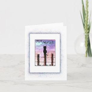 Pérdida de gato, muerte, tarjeta de simpatía