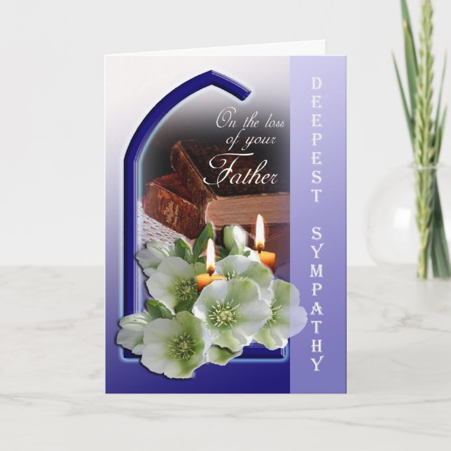 Pérdida de padre - Con tarjeta de simpatía más pro (Anverso)