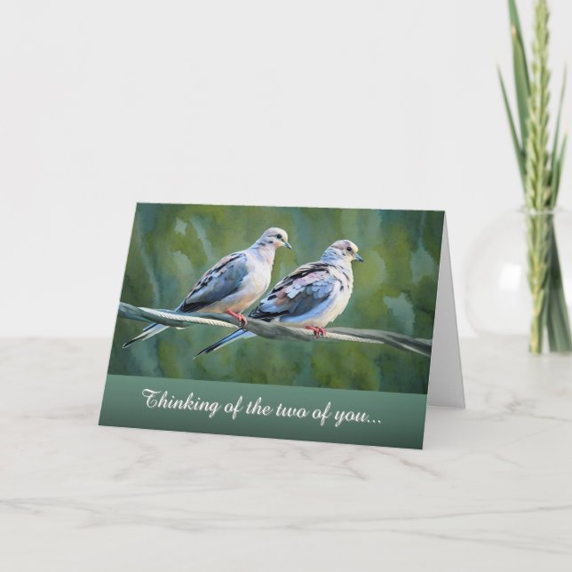 Pérdida de pareja - Pensando en ustedes - Tarjeta (Anverso)