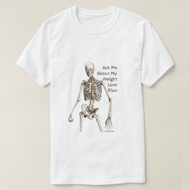 Pérdida de peso - Una camiseta de señor (Diseño del anverso)