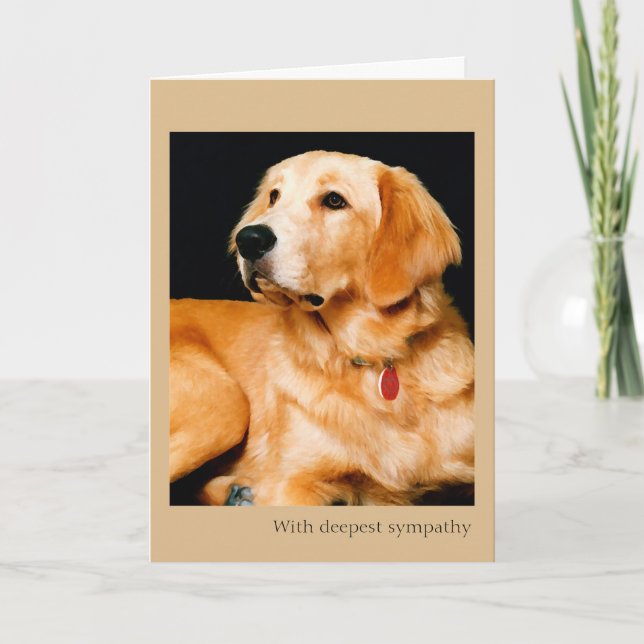 Pérdida de tarjeta de condolencia del perro (Anverso)