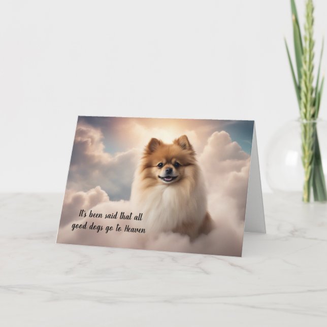 Pérdida de tarjeta de simpatía del cielo del perro (Anverso)
