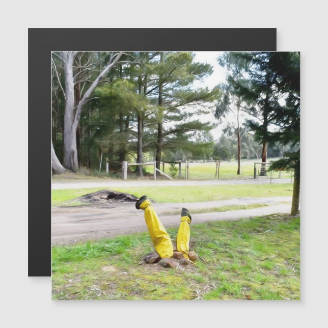 Perdida en el jardín, otra carta magnética (Anverso/Reverso)