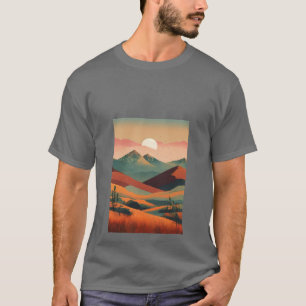 Perdida en la camiseta de la aventura retro de las