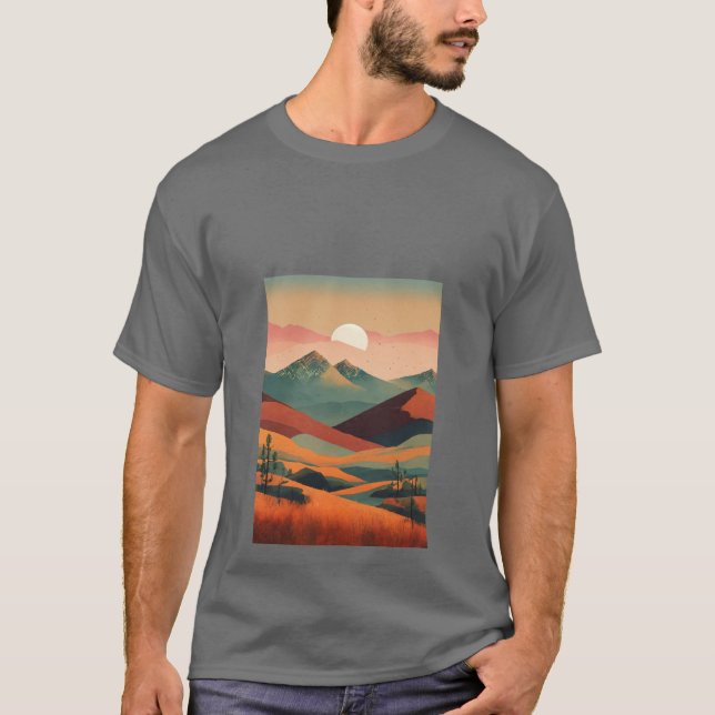 Perdida en la camiseta de la aventura retro de las (Anverso)