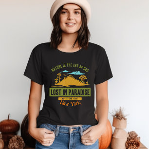 Perdida en la camiseta del paraíso