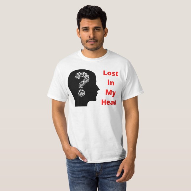 Pérdida en mi mente camiseta de valor masculino (Anverso completo)