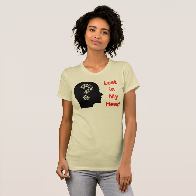 Perdida en mi mente la delgada camiseta de las muj (Anverso completo)