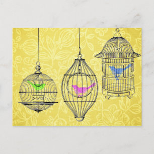 Pérdidas colgantes vintage Postales florales amari