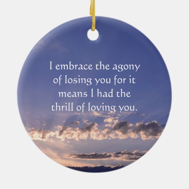 Perdido amado un ornamento (Atrás)