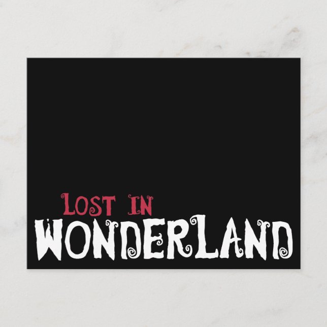 Perdido en el país de las maravillas (Anverso)