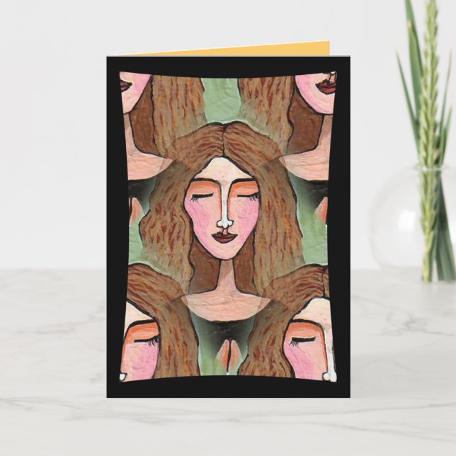 Perdido en el rezo - tarjeta de felicitación de la (Anverso)