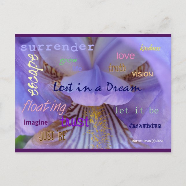 Perdido En Un Sueño | Postal Blue Beach Song™ (Anverso)