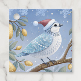 Perdigar En Las Etiquetas De Favor Del Árbol Par