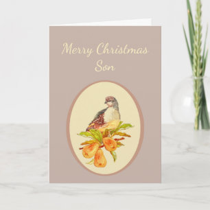 Perdiz de las Felices Navidad del hijo en peral