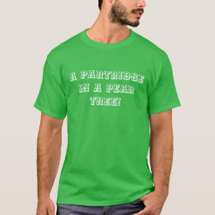 Perdiz en un peral camiseta de 12 navidad de los