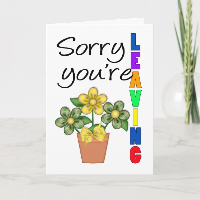 Perdón por dejar la tarjeta de felicitación de emp (Anverso)