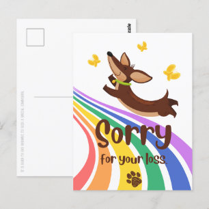 Perdón por la pérdida de tu postal de perro