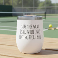 Perdón por lo que dije Jugando Pickleball