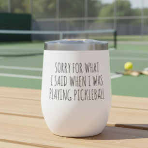 Perdón por lo que dije Jugando Pickleball