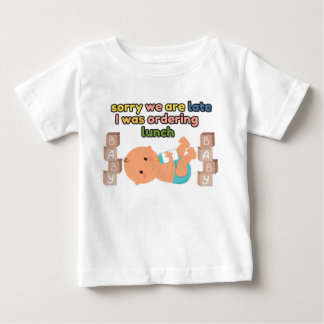 Perdón por ser camiseta de bebé blanco tardío