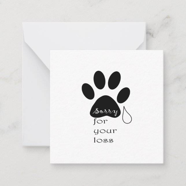 Perdón por tu tarjeta de simpatía del Mascota de p (Anverso)