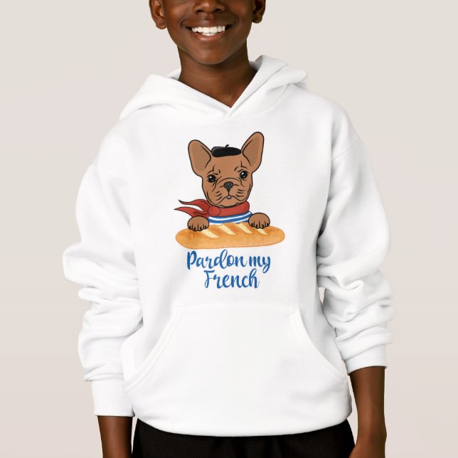 Perdone mi francés - Divertido Bulldog francés (Anverso)