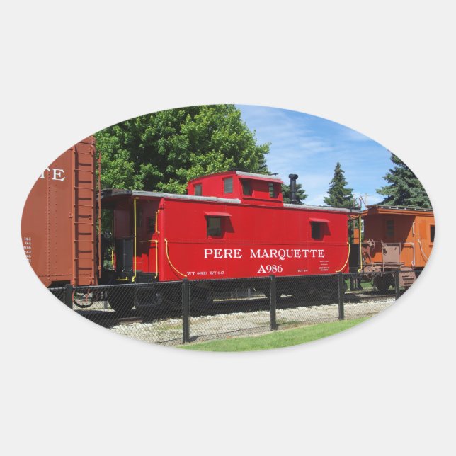 Pere Marquette Caboose pegatina (Anverso)