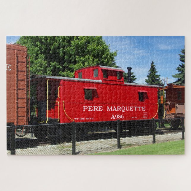 Pere Marquette Caboose rompecabezas (Horizontal)