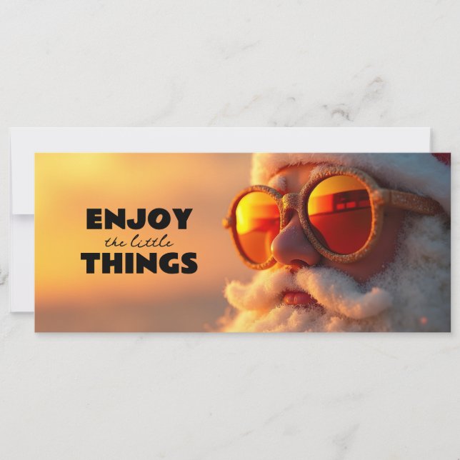 Père noël cool : Carte à QR code surprise (Anverso)