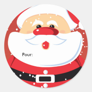 Père Noël Etiqueta ettes cadeaux Autocollands