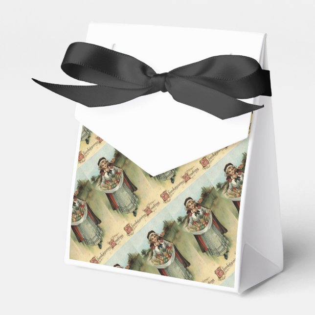 Peregrina Mujer Vintage Acción de Gracias Caja de  (Front Side)