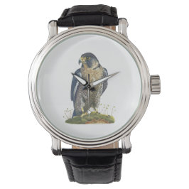 Peregrine Falcon Leather reloj de pulsera atada