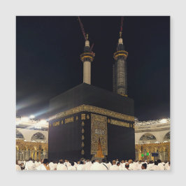 Peregrinos Hajj en la Kaaba, tarjeta magnética de 