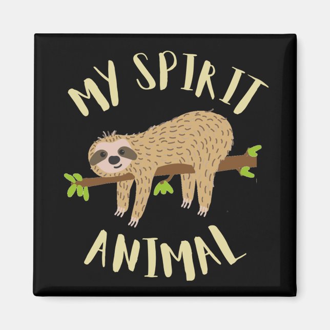 pereza mi imán animal espiritual (Frente)