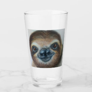 Perezas de cristal del vaso de la PEREZA FELIZ