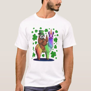 Perezoso duende montando camiseta del día de San P